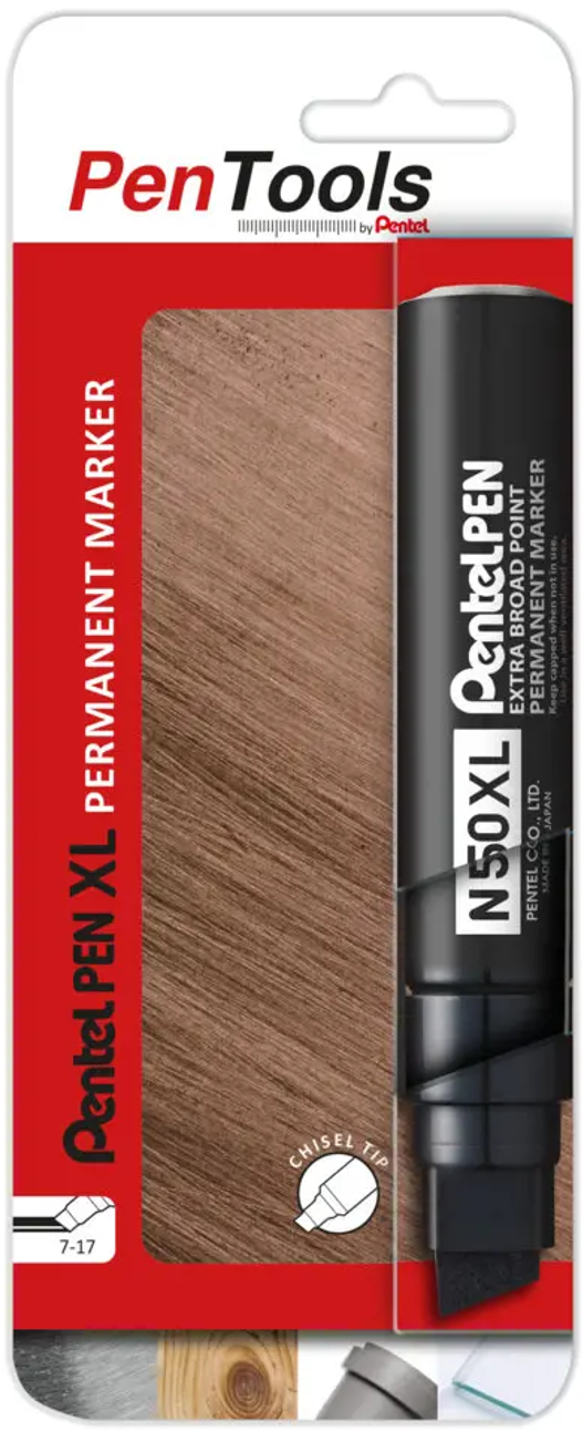 Permanentinis žymeklis Pentel Tool Pen N50XL, 7-17 mm, 1x juodas