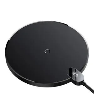 Indukcinis belaidis įkroviklis "Baseus Digital LED 15W" (juodas)