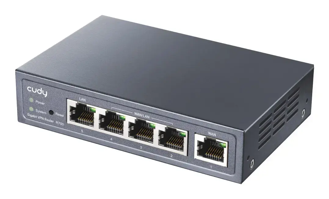 "Cudy" Gigabit Multi-WAN VPN maršrutizatorius laidinis maršrutizatorius Fast Ethernet, Gigabit Ethernet Grey