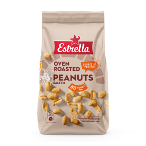 Žemės riešutai ESTRELLA krosnyje kepinti su druska, 240 g