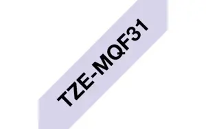 Brother TZe-MQF31, juoda, TZe, pilka, terminis perkėlimas, blizgus, Brother PT-E110VP