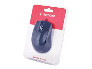 GEMBIRD MUS-4B-01 Gembird optinė pelė MUS-4B-01, 1200 DPI, USB, juoda, 1,35 m ilgio laidas
