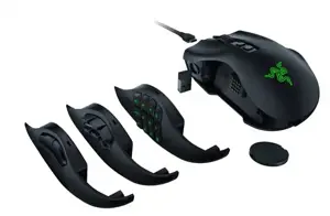 "Razer Naga V2 Pro" žaidimų pelė, RGB LED apšvietimas, 2,4 GHz, "Bluetooth", belaidė, juoda