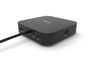 I-TEC USB-C Dual Display MST DS 1x DP 1x HDMI 1xGLAN 3xUSB 3.0 2xUSB 2.0 1xUSB-C-Datei 1xAudio/Mic lizdas 1x100W USB-C PD+įkroviklis 112W
