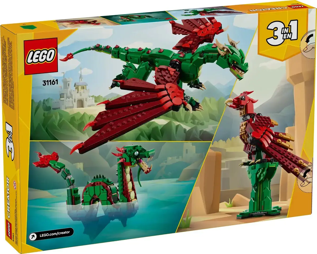LEGO CREATOR 3 IN 1 31161 Medieval Dragon