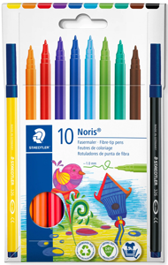 Flomasteriai STAEDTLER Noris, 10 vnt.