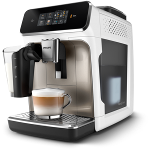 Philips EP2333/40, Espresso machine, Coffee beans, Built-in grinder, Stainless steel, White