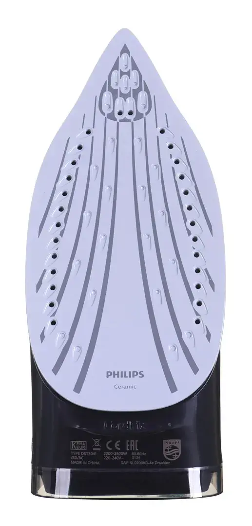 Philips 3000 series DST3041/80, Steam iron, Ceramic soleplate, 1.9 m, 200 g/min, Black, 40 g/min