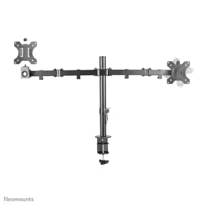 NEOMOUNTS BY NEWSTAR Monitor Dual-DeskMount 10-32inch clamp/grommet Full motion Tilt Swivel Pivot juoda