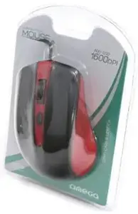 Omega OM05R Standart Computer 3D pelė su | 1000 DPI | USB | raudona