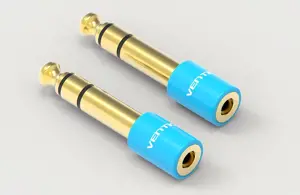 "Vention" 6,5 mm vyriškos ir 3,5 mm moteriškos lyties garso adapteris, mėlynas, 6,5 mm, 3,5 mm, mėl…