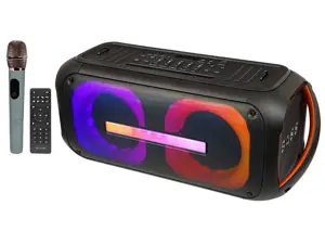 "Bluetooth" garsiakalbis DJBOX + nuotolinio valdymo pultas + mikrofonas