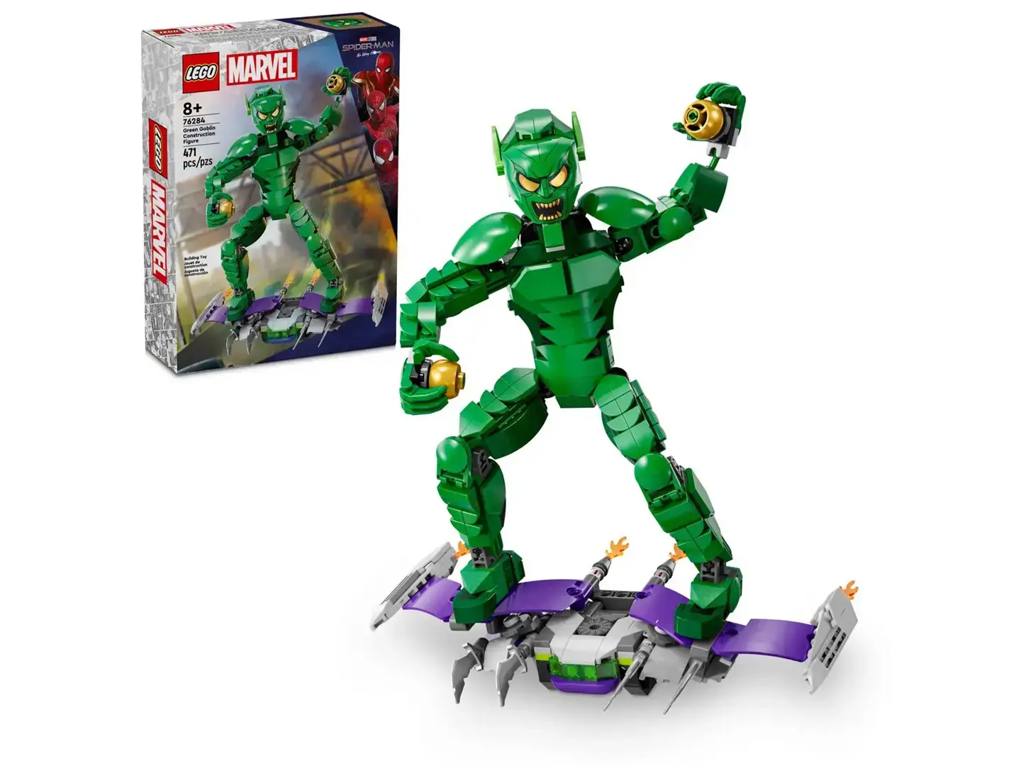 LEGO MARVEL 76284 Green Goblin Construction Figure