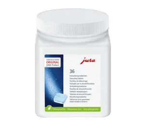 Tabletės JURA kavos aparato kalkių šalinimui, pakuotėje 36 vnt.