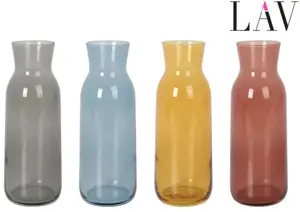 Grafinas, įvairių spalvų, stiklas, 1,2 l, H 26 cm, vnt