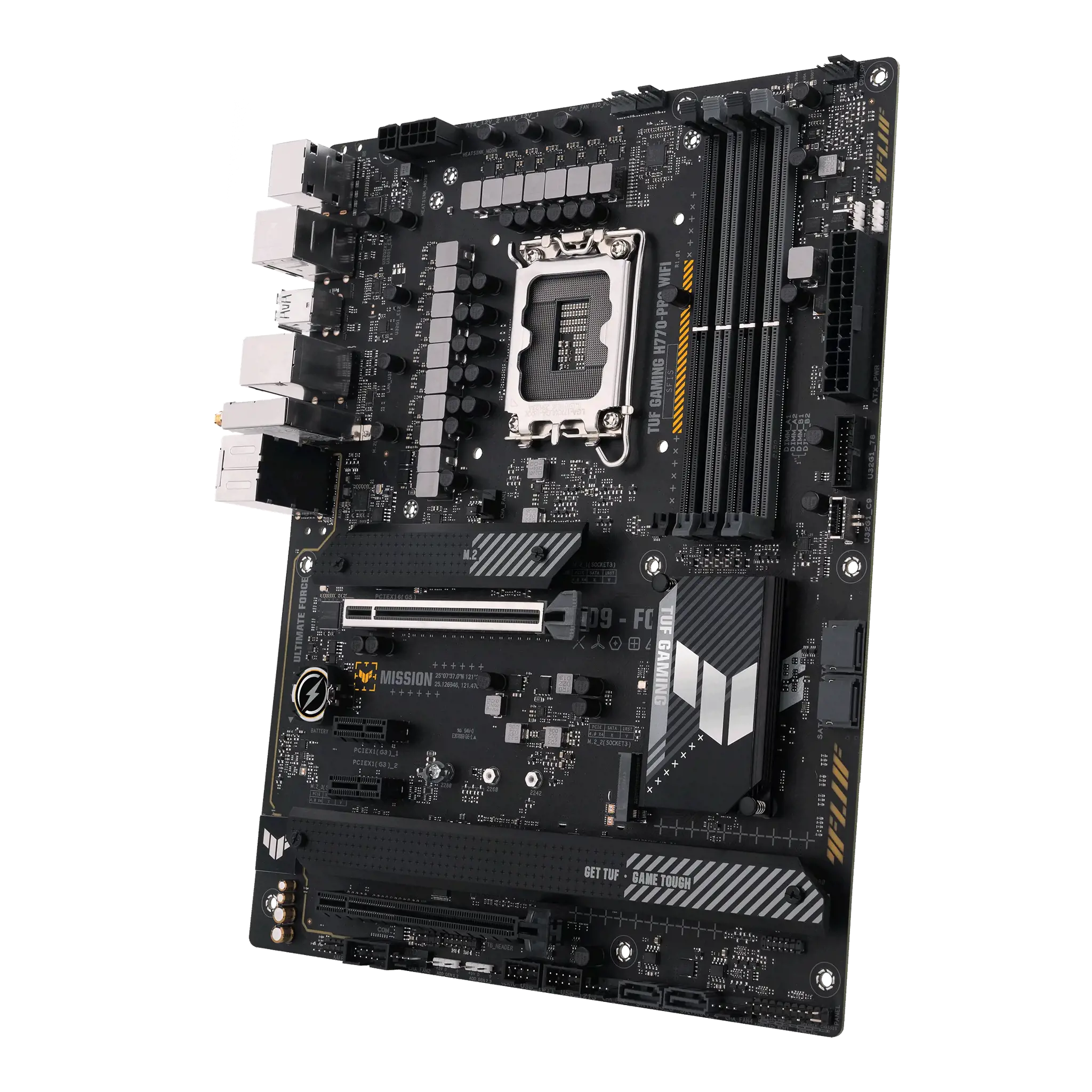 ASUS TUF GAMING H770-PRO WIFI, "Intel", LGA 1700, "Intel® Celeron®", "Intel® Core™ i3", "Intel® Core™ i5", "Intel® Core™ i7", "Intel® Core™ i9",..., LGA 1700, DDR5-SDRAM, 128 GB