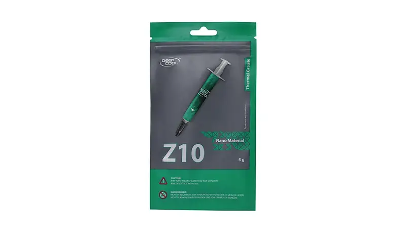 "DeepCool Z10", šiluminė pasta, 6,5 W/m-K, pilka, 2,9 g/cm³, -50 - 200 °C, CE, EAC