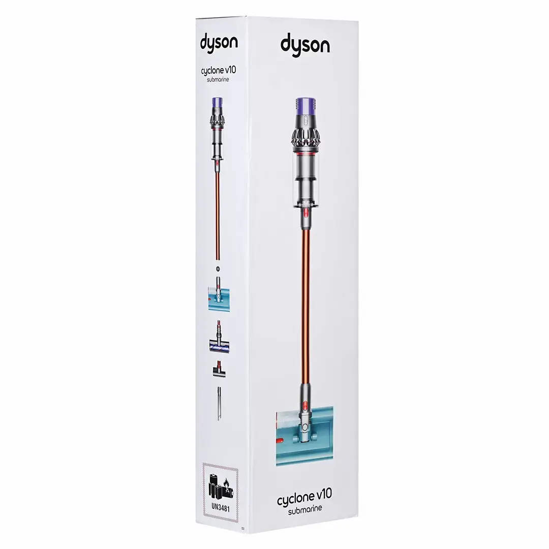 Dyson V10 Submarine 2-in-1 stick vacuum Battery Dry&wet Bagless 0.76 L Copper, Grey