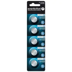 Ličio baterija mini everActive CR1620 5 vnt.