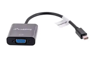 LANBERG AD-0006-BK "Lanberg" adapterio mini Displayport(M)->VGA(F) kabelis