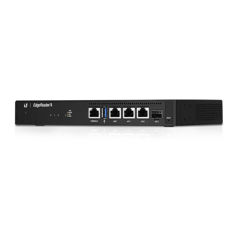 UBIQUITI ER-4 Ubiquiti EdgeRouter ER-4 - 4 prievadų gigabitinis maršrutizatorius su 1 SFP prievadu