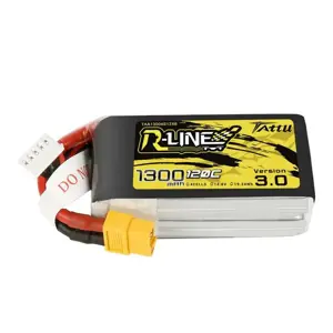 Akumuliatorius Tattu R-Line Version 3.0 1300mAh 14,8V 120C 4S1P XT60