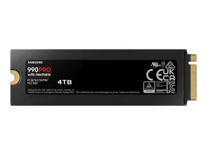 SSD diskas Samsung 990 PRO with Heatsink 4 TB, M.2, PCI Express 4.0