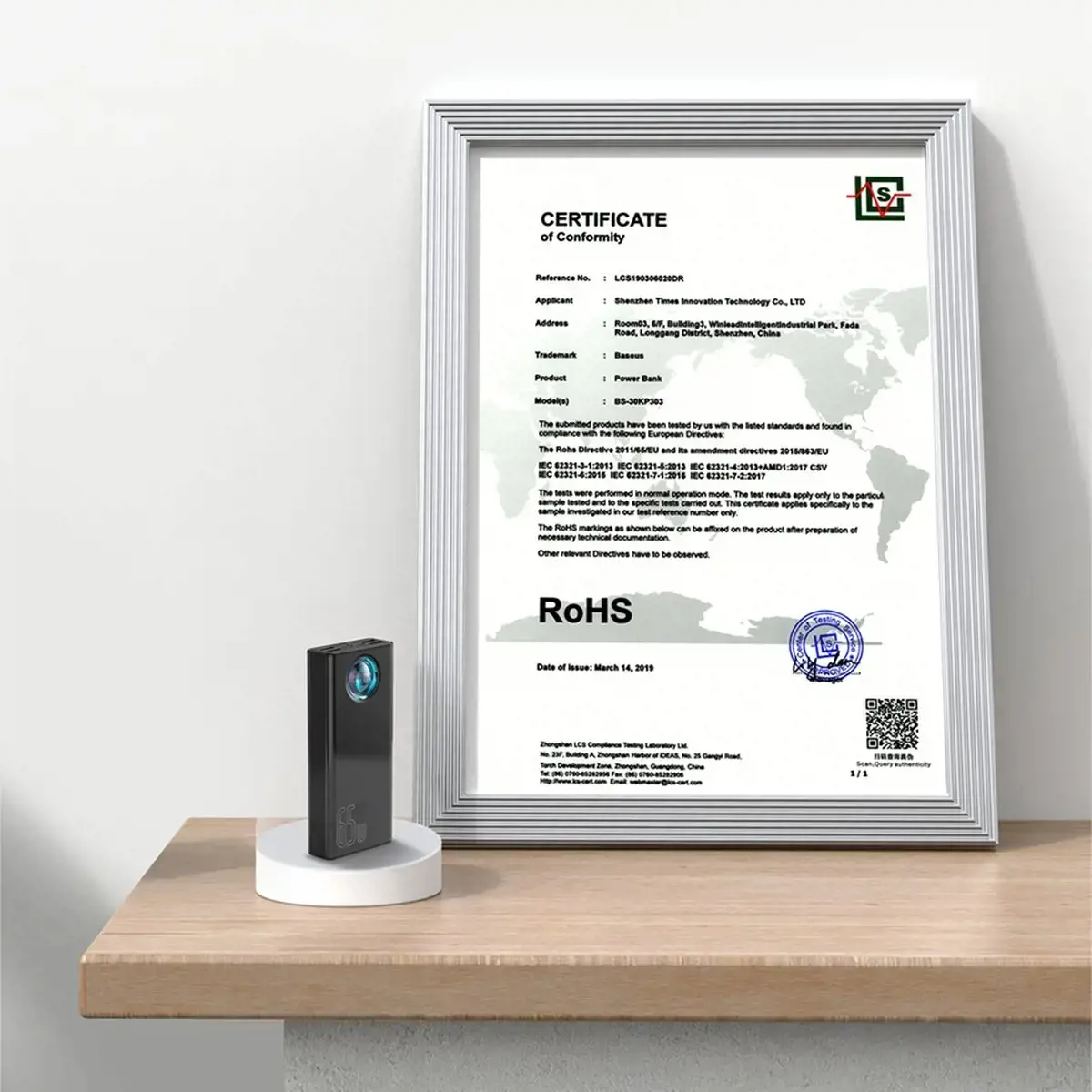 Baseus Amblight power bank 65W 30000mAh Overseas Edition white (PPLG000102)