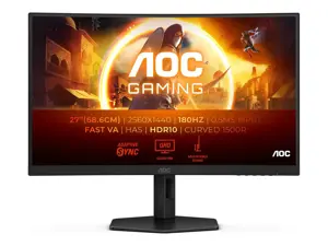 AOC CQ27G4X | 27 " | VA | QHD | 16:9 | 180 Hz | 1 ms | 2560 x 1440 pixels | 300 cd/m² | HDMI ports …