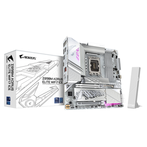 Gigabyte Z890M A ELITE WF7 ICE | Processor family Intel | Processor socket LGA1851 | DDR5 | Supported hard disk drive interfaces SATA, M.2 | Number of SATA connectors 4