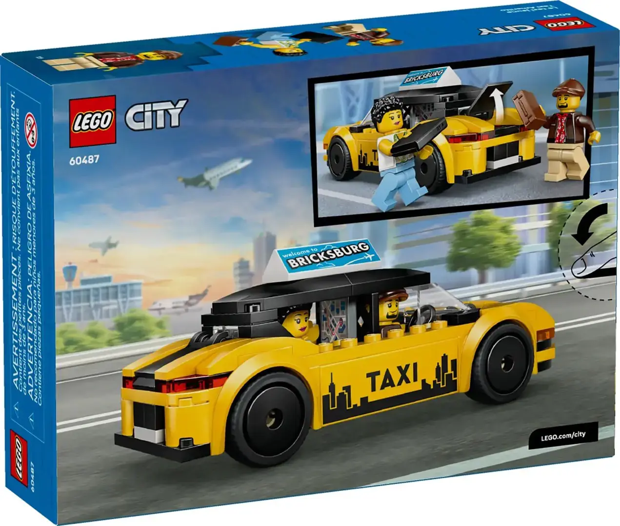 LEGO CITY 60487 Yellow Taxi