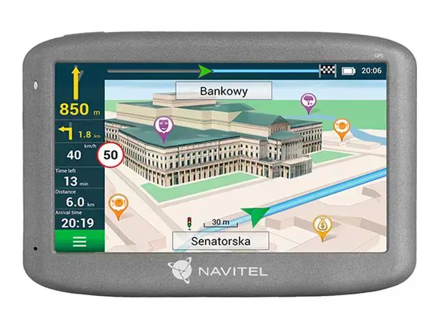 Navitel E505 Magnetinis GPS (palydovinis) Žemėlapiai įtraukti