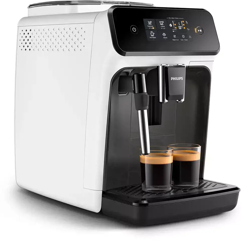 Philips 1200 series EP1223/00, Espresso machine, 1.8 L, Coffee beans, Ground coffee, Built-in grinder, 1500 W, White