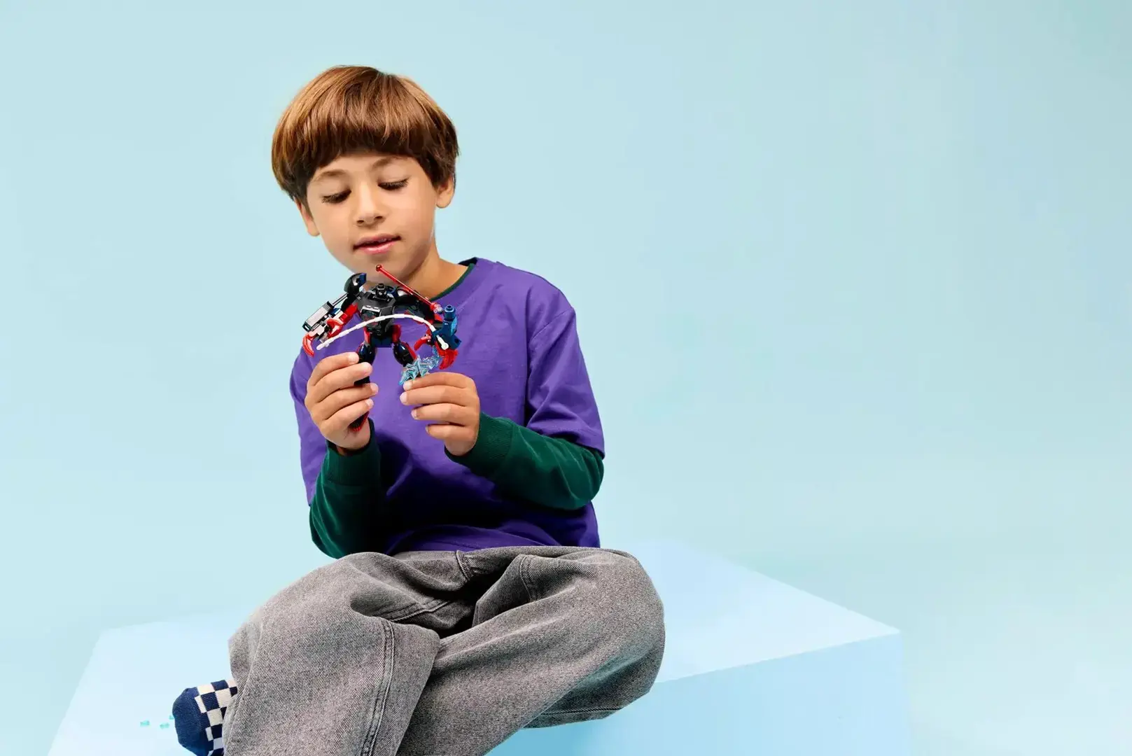 LEGO MARVEL 76337 Miles Morales Mech vs. Spider-Man 2099