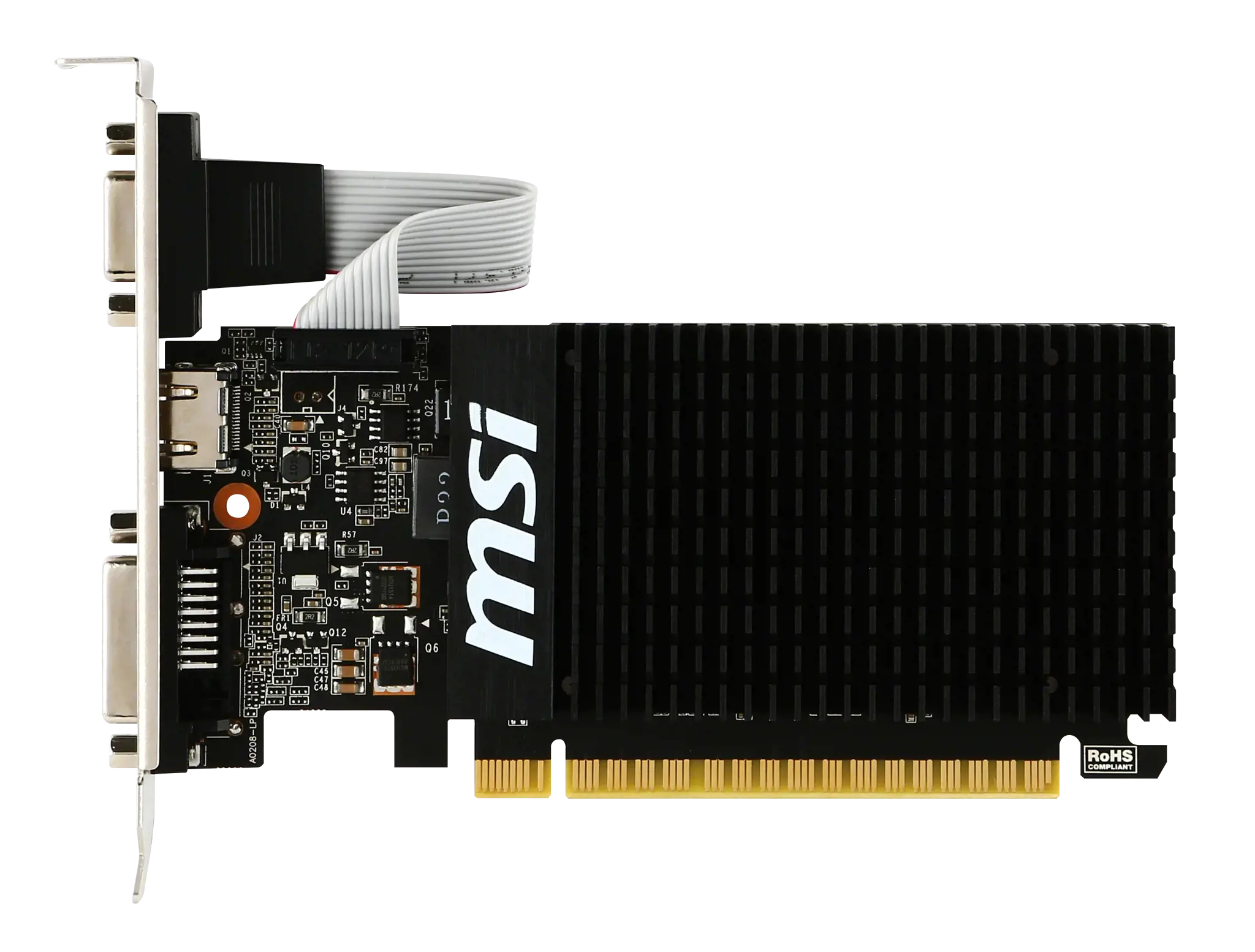 Vaizdo plokštė MSI GeForce GT 710 2 GB, GDDR3, 64 bitai, V809-2000R