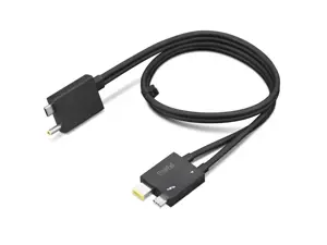 Lenovo 4X91K16970, vyriškas, vyriškas, 0,7 m, juodas, 40 Gbit/s, RoHS REACH UL62368