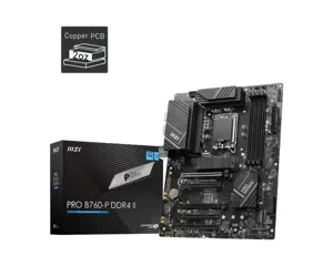 Pagrindinė plokštė MSI Intel B760 Express LGA1700 Atmintis DDR4 Atminties lizdai 4 5xPCI-Express 5.…