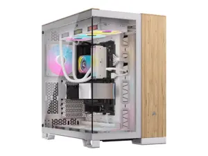 Corsair CC-9011284-WW computer case Midi Tower Bamboo, White