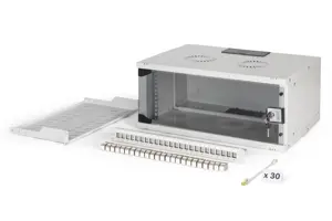 Digitus SOHO Pro network set, 483 mm (19"), 4U, 540 x 400 mm | DN-49200-SET | Light Grey