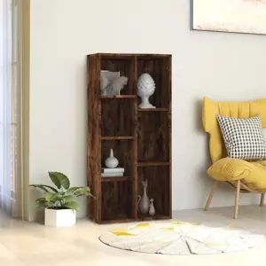 Spintelė knygoms, dūminio ąžuolo spalvos, 50x25x106cm