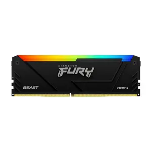Kingston Technology FURY 16GB 3600MT/s DDR4 CL18 DIMM Beast RGB, 16 GB, 1 x 16 GB, DDR4, 288-pin DI…
