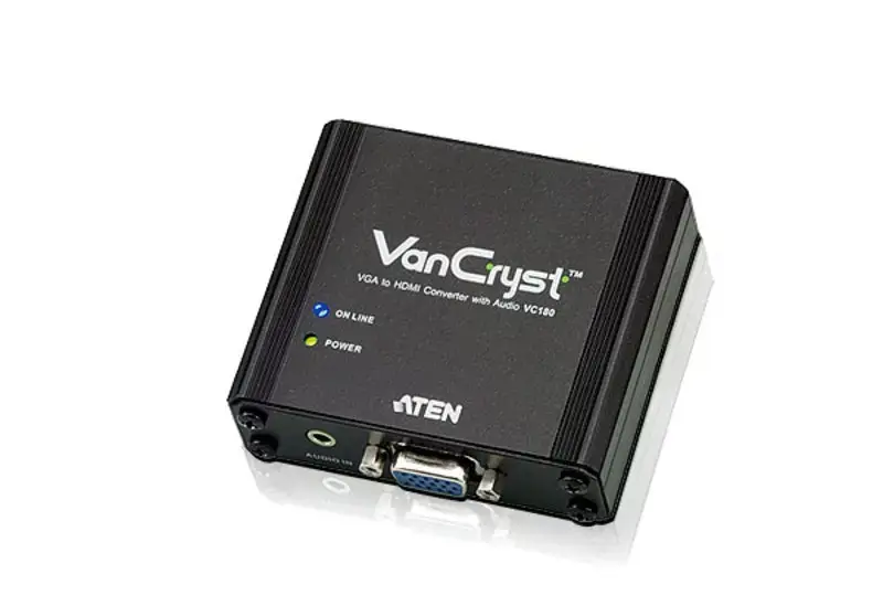 ATEN VC180-A7-G ATEN Converter VGA/HDM   converts the analog signal to digital HDMI with sound