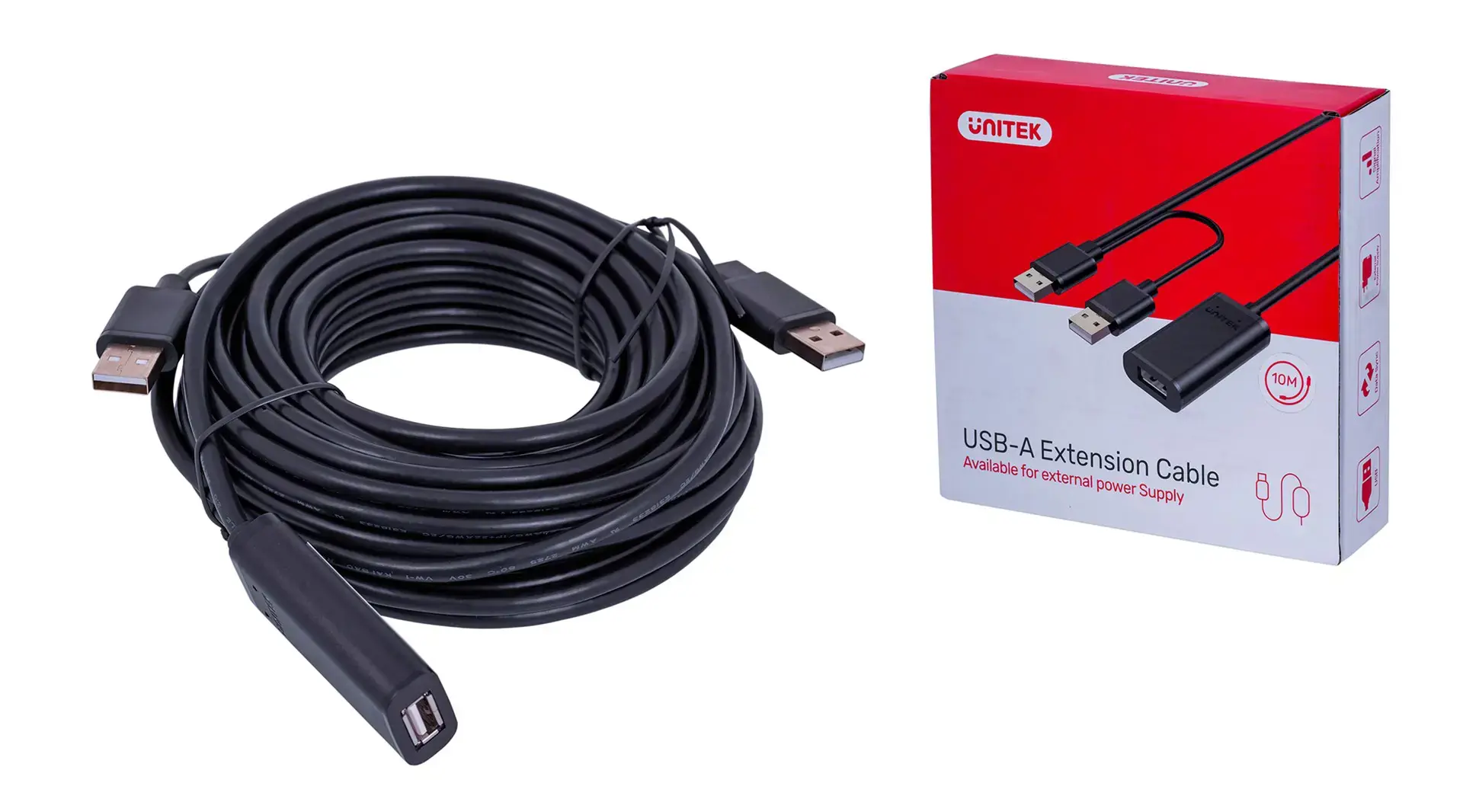 UNITEK Y-278 "Unitek" USB 2.0 aktyvusis ilgintuvas, 10 m, Y-278