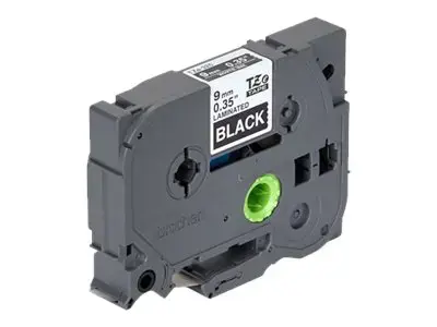 Brother TZE325, TZ, juodas, 8 m, 9 mm