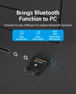 "Vention" USB Bluetooth5.0 adapteris juodas, laidinis, USB, Bluetooth, juodas