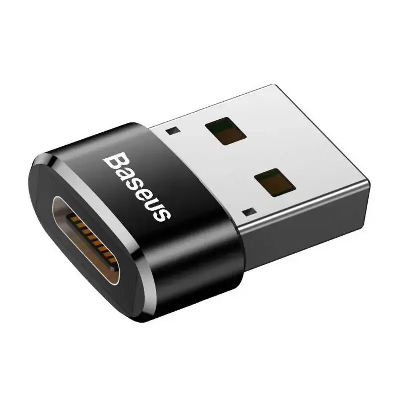 "Baseus" adapteris iš USB Type-C į USB Black (juodas)