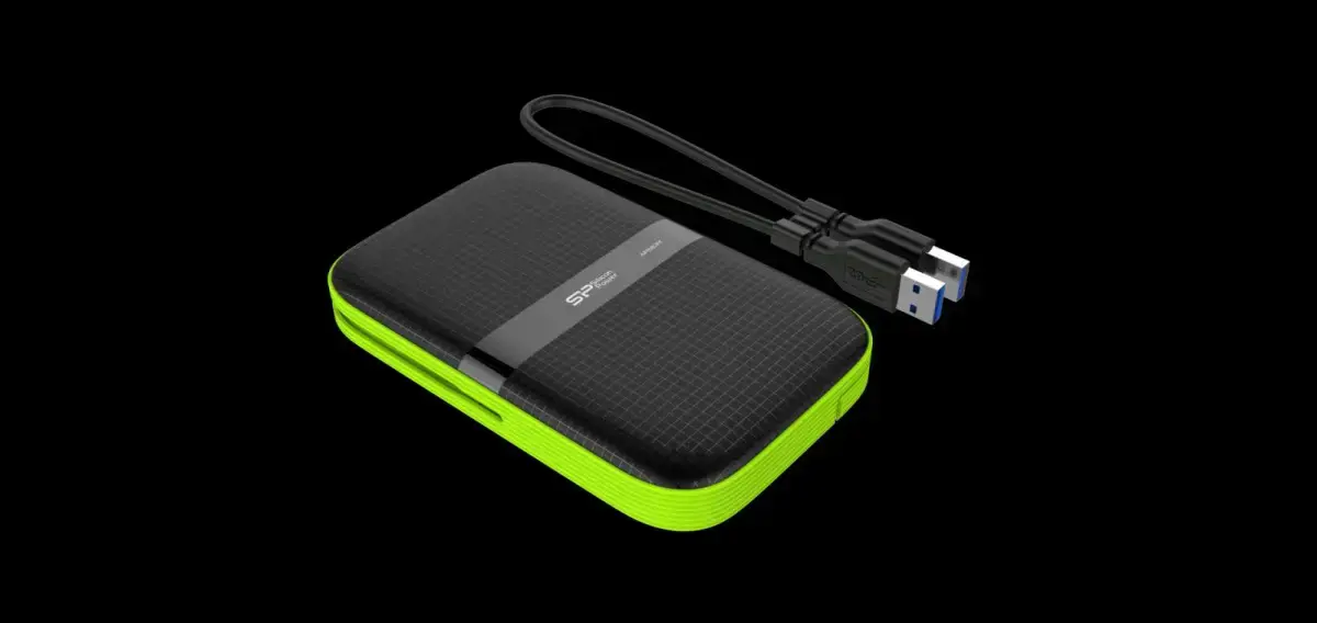 SILICONPOW SP010TBPHDA60S3K Išorinis kietasis diskas Silicon Power Armor A60 2.5 1TB USB 3.0, IPX4, juodas