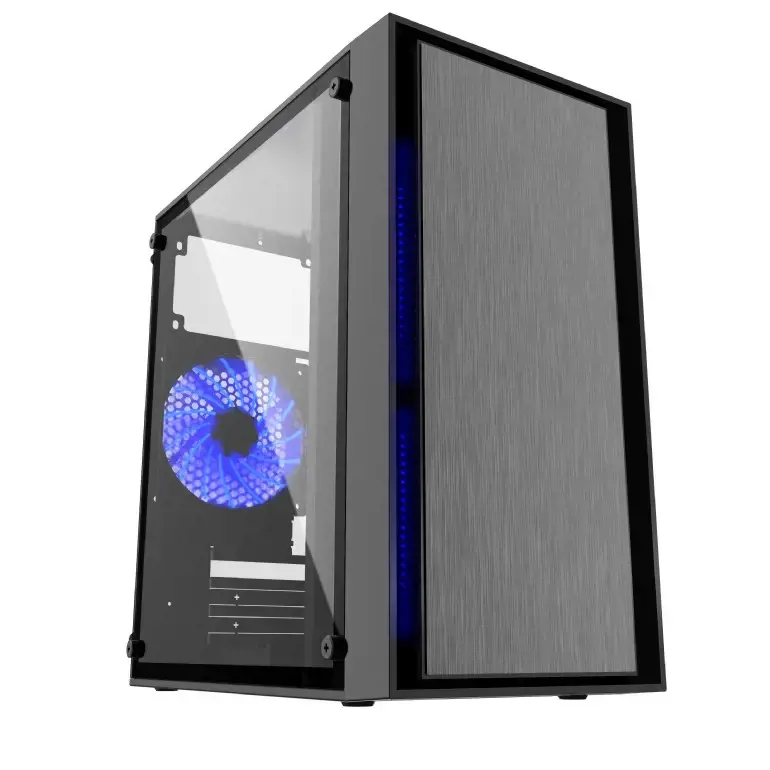 GEMBIRD CCC-FORNAX-960B Gaming design PC case 3 x 12 cm fans blue
