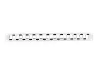 LANBERG PPKS-1224-S Lanberg keystone Patch Panel Blank 24 port Staggeged 1U with Organizer, grey