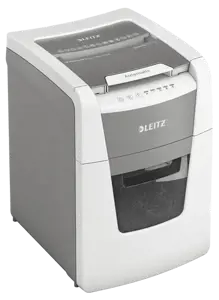 "Leitz IQ Autofeed Small Office 100" automatinis popieriaus smulkintuvas P4, kryžminis smulkinimas, 22 cm, 4 x 30 mm, 34 L, Touch, 8 lapai